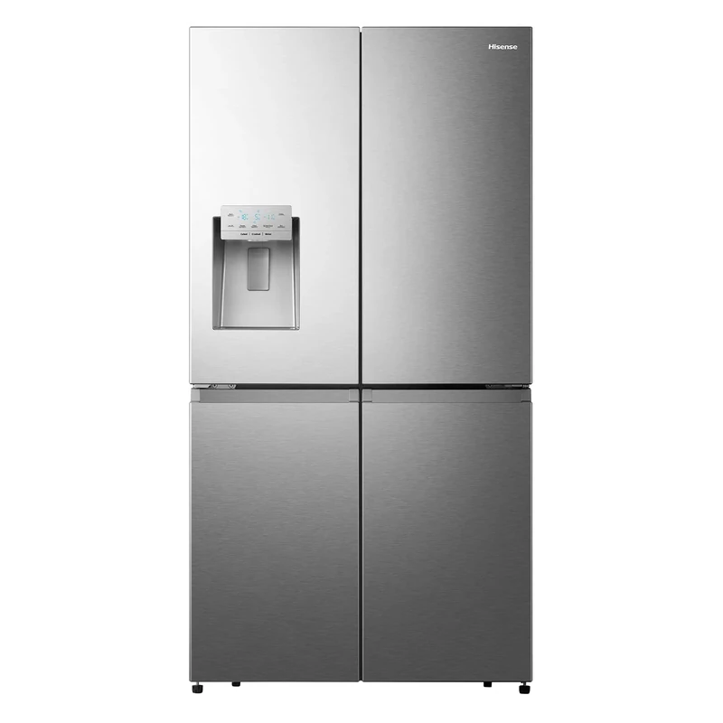 Hisense RQ760N4AIF Freestanding Cross Door Fridge Freezer, Grey