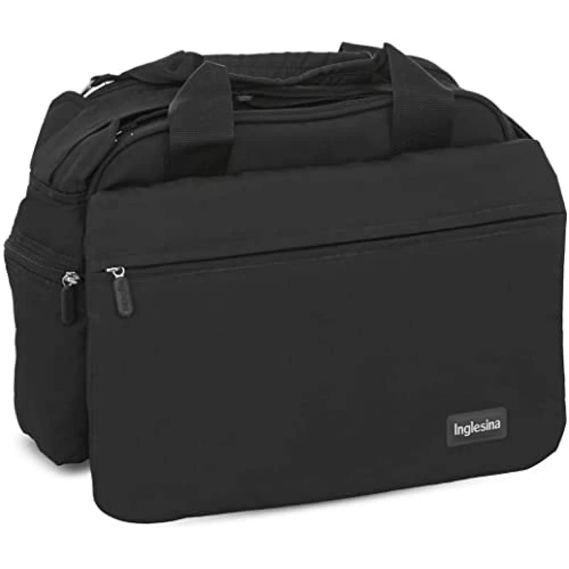 Inglesina My Baby Bag, Black, Changing Bag for Newborns, Multifunctional, Practical and Spacious, for Mother and Father, Thermal Compartment, Organised Compartments