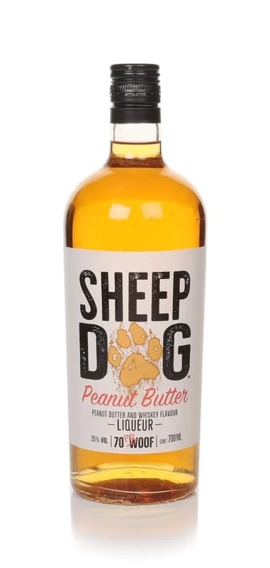 Sheep Dog Peanut Butter Whiskey Liqueur, 70cl, 35% ABV, Aroma of Vanilla and Butterscotch, with Sweet Caramel Taste, Ideal Neat or in Cocktails like Peanut Butter Old Fashioned, Whisky Gift Idea