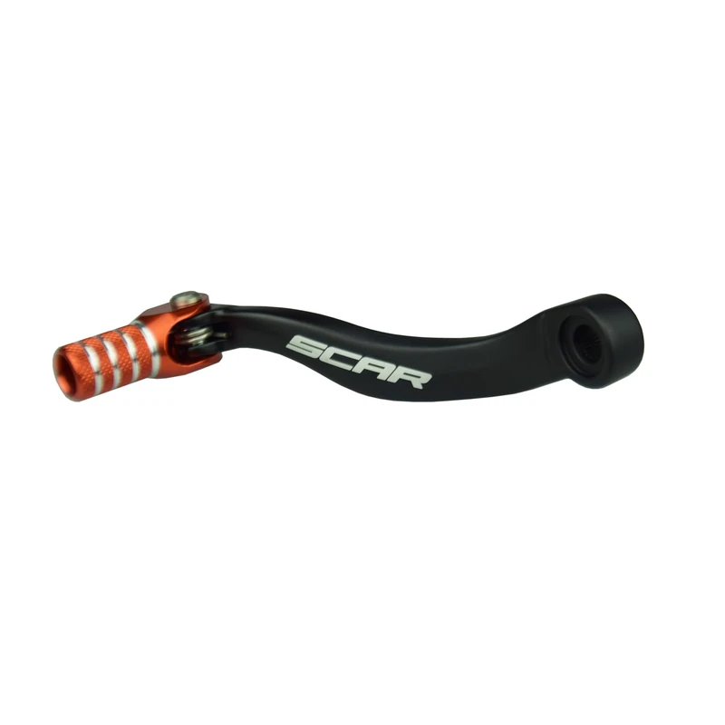 SCAR Gear Shift Lever Pedal Forged Compatible with KTM SX SXF EXCF 150 450 500 16-22 - Orange