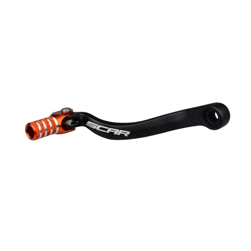 SCAR Gear Shift Lever Pedal Forged Compatible with KTM SX SXF EXCF EXC TPI 250 300 350 450 11-22 - Orange - Image 1