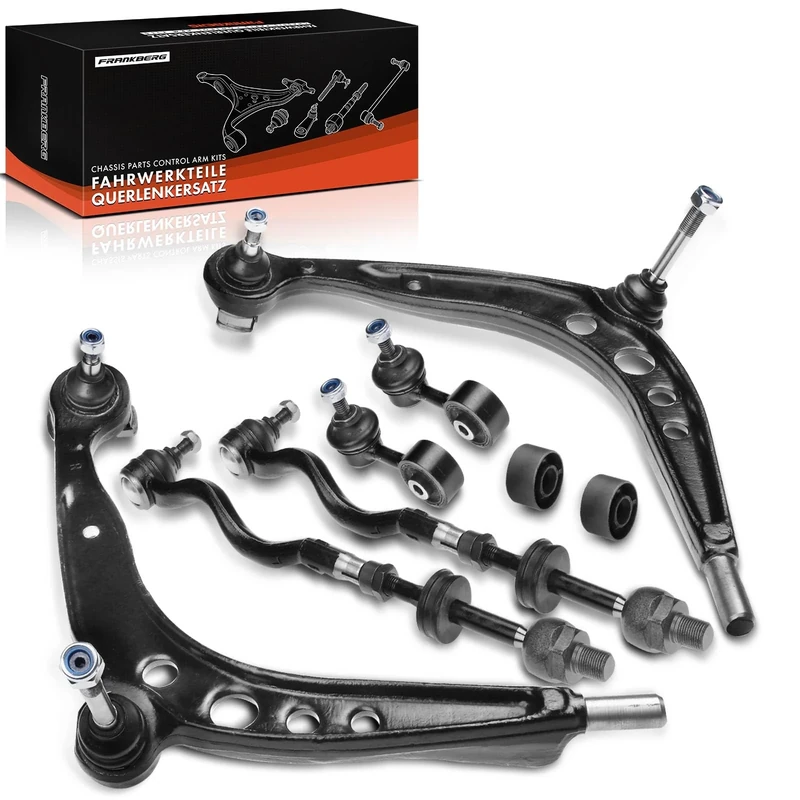 Frankberg 8x Wishbone ArmSet Front Axle Compatible with 3 Series E36 316 318 320 323 325 328 1990-2000 Z3 E36 2.8i 3.0i 1998-2003 Replace# 31129059288