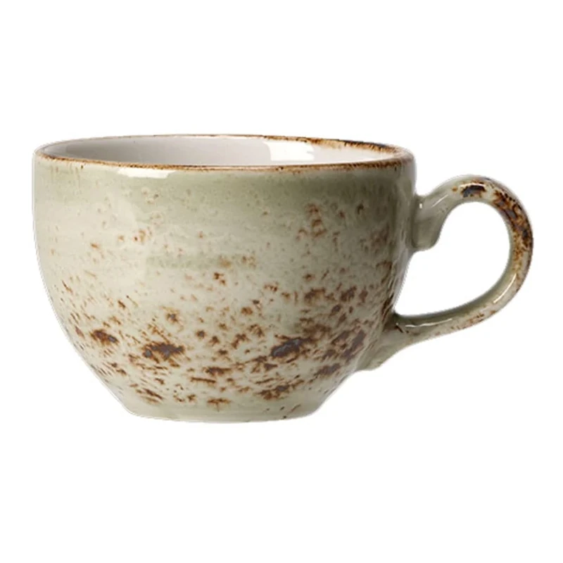 Steelite 11310152 Craft Low Cup, Green, 340mL Capacity, Pack of 36