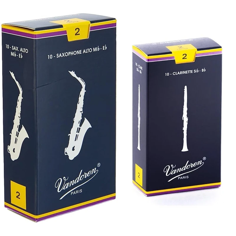 Vandoren Traditional Bb Clarinet Reeds Strength 2 & Alt Sax 2