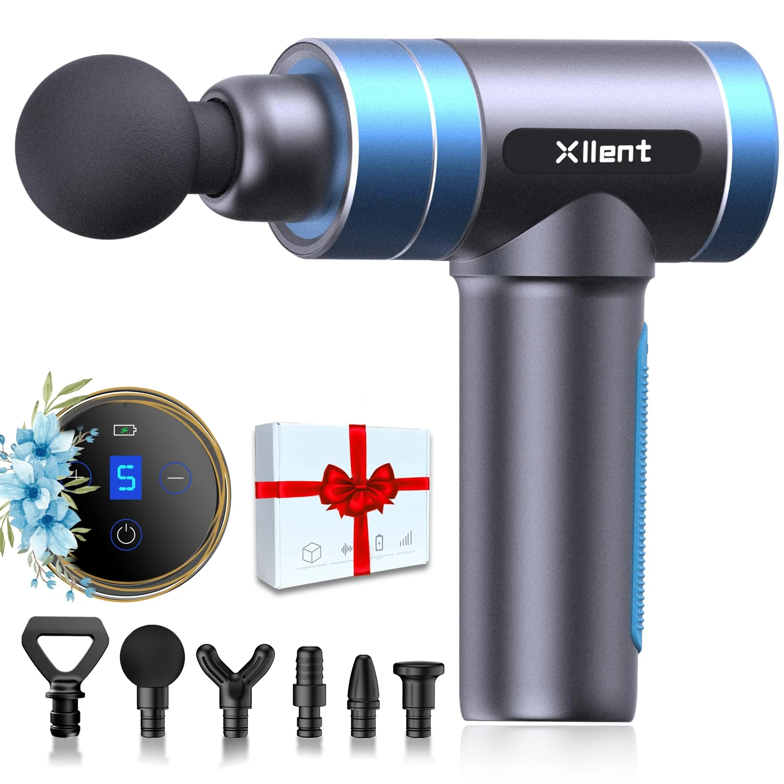 Muscle Massage Gun Deep Tissue Portable Handheld Muscle Massager,Super Quiet Electric Percussion Massage