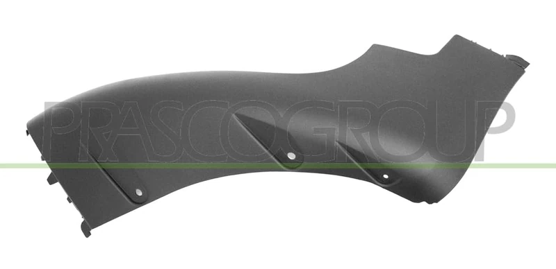 Spoiler Left Bumper Front Black
