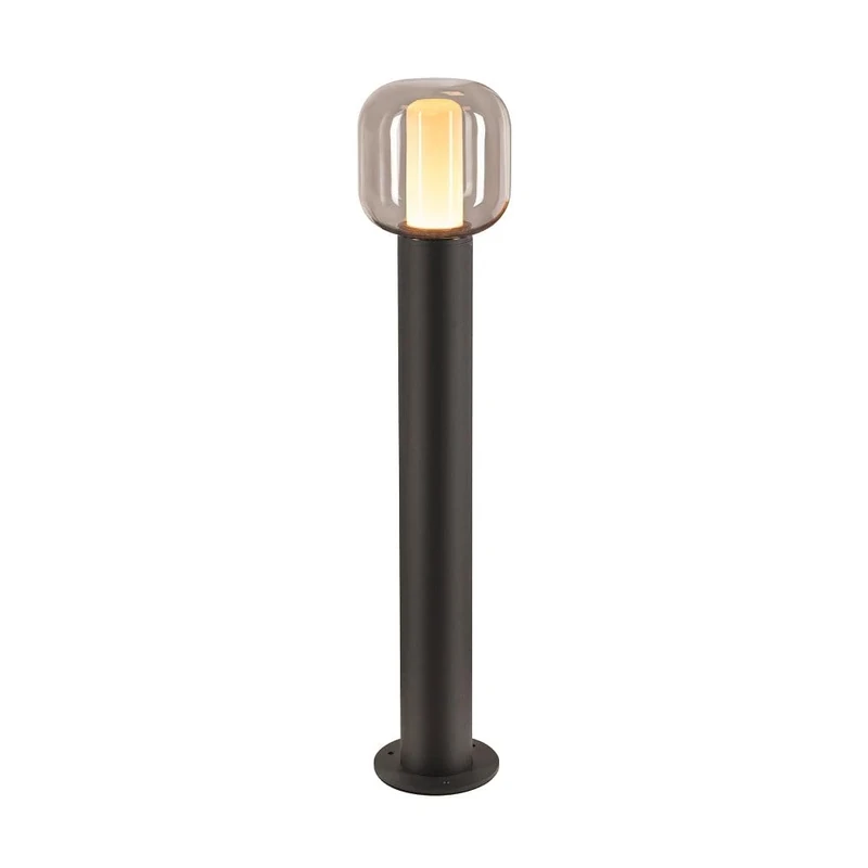 SLV Floor lamp OVALISK 75 FL/LED Outdoor Lighting for Paths, Walls, entrances, Outdoor Garden lamp / IP65 3000/4000K 9W 560 / 600lm Anthracite