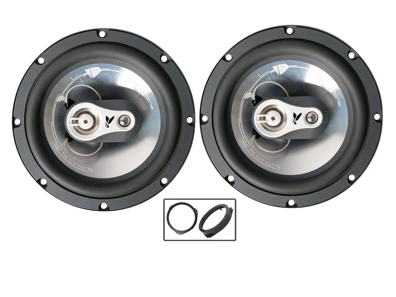Malita Fli car speakers 6.5" 17cm for Juke Front Doors + Adaptor rings 210W