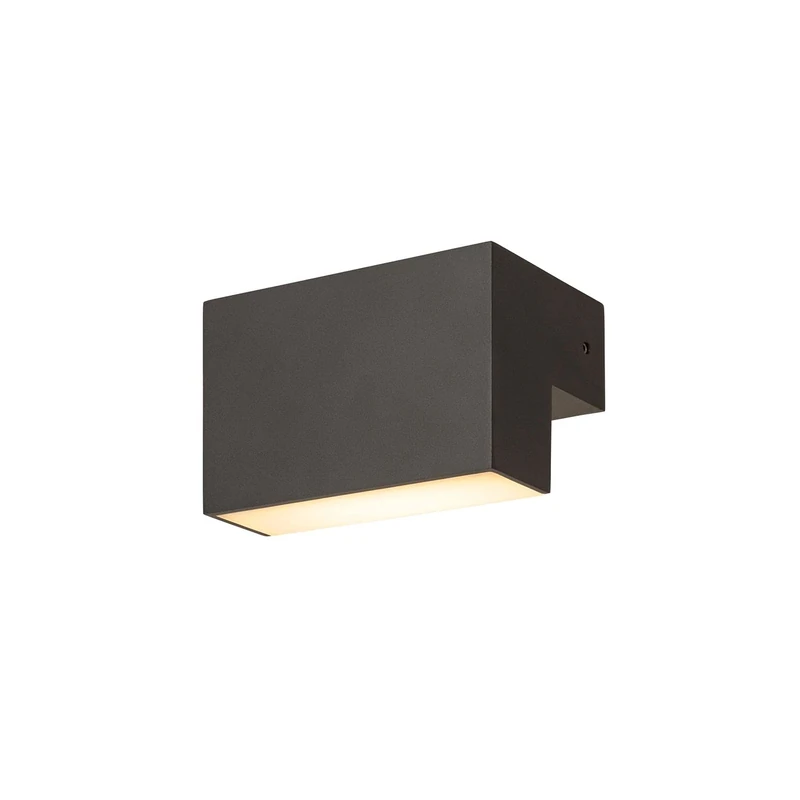 SLV Wall-Mounted Light L-LINE Out WL/Lighting for Walls, Paths, entrances, LED spot Outdoor, Surface-Mounted Light Outdoor, Garden lamp / IP65 3000/4000K 7W 500 / 570lm Anthracite