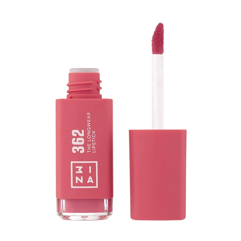 3INA MAKEUP - Vegan - The Longwear Lipstick 362 - Pink - 8H Long Lasting Lipstick - Highly Pigmented - Fast Drying Formula - Wand Applicator - Liquid Lipstick Matte - Cruelty Free