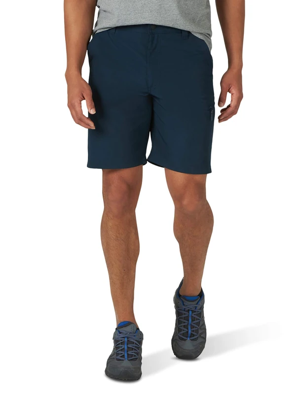 Wrangler Authentics Men's Side Elastic Utility Short, Imperial Blue, 30