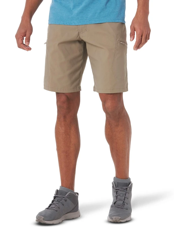 Wrangler Authentics Men's Performance Comfort Flex Waist Cargo Short, Fallen Rock, 46