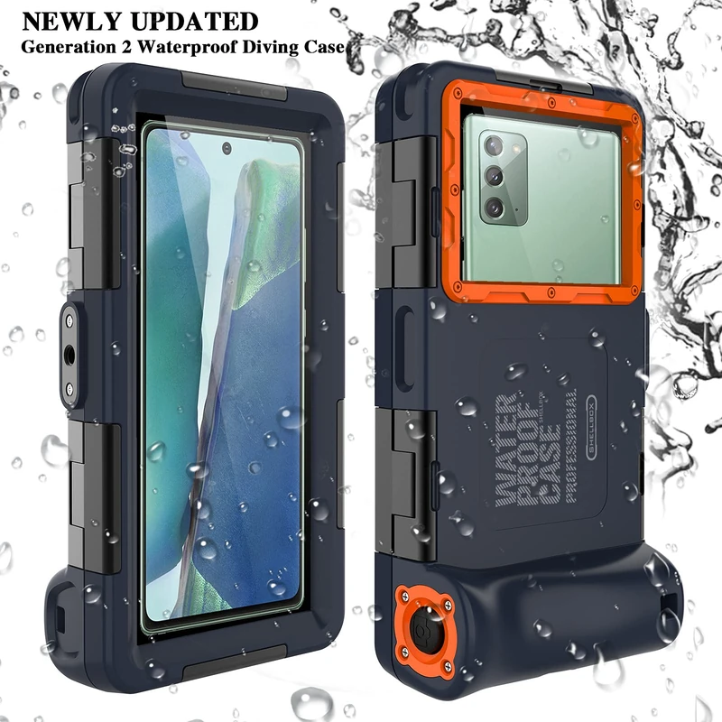 Professional Diving Upgrade Waterproof Protective Case, Outdoor Swimming Snorkeling Surfing Underwater Photo Video Housing for iPhone Galaxy Huawei OnePlus LG Motorola Google Series Smartphones - Image 1