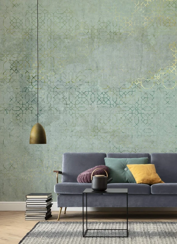 Komar Non-Woven Photo Wallpaper Oriental Finery - Orient, Living Room, Bedroom, Decoration, Wallpaper, Size: 200 x 280 cm (W x H), 4 Panels, Width 50 cm