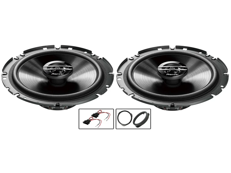 Vauxhall Vivaro Speaker upgrade Front Door Pioneer car speakers 6.5" 17cm + Pods 300W