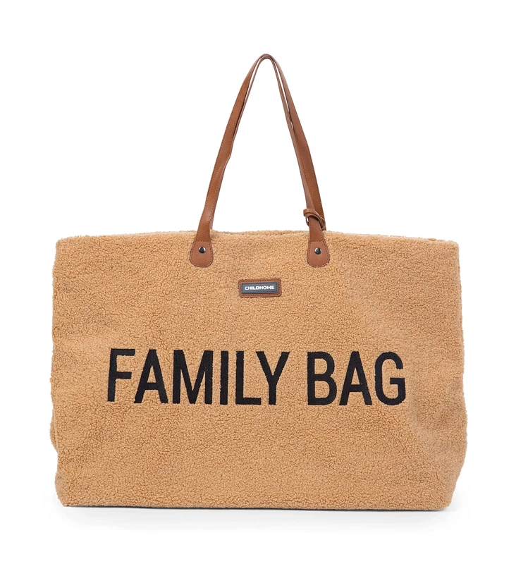 Childhome, Family Bag, Changing Bag, Travel/Weekend Bag, Large Capacity, Detachable pouch included, Teddy beige