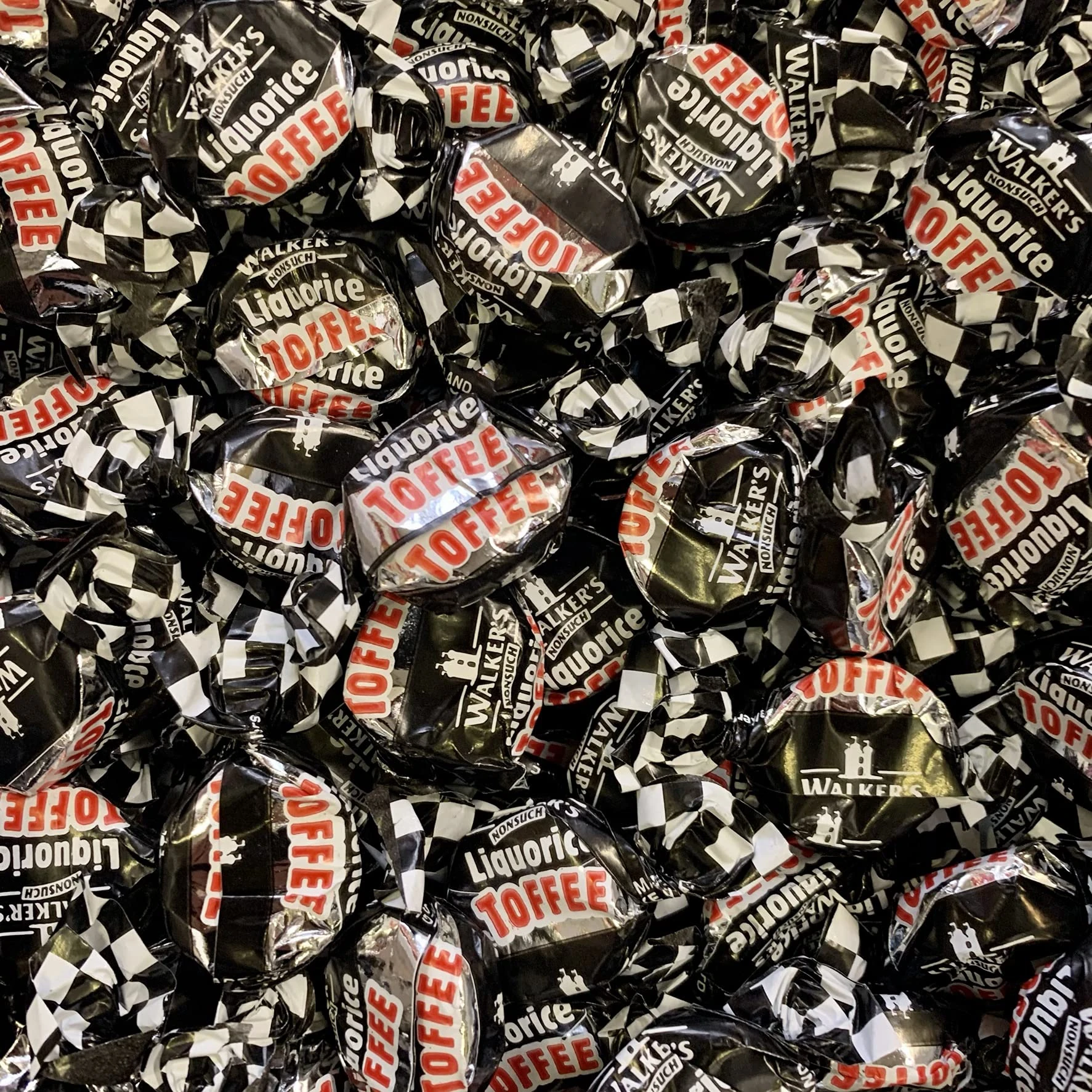 Walker's Nonsuch Liquorice Toffees Retro Sweet Shop Jar by The Gourmet Sweet Company