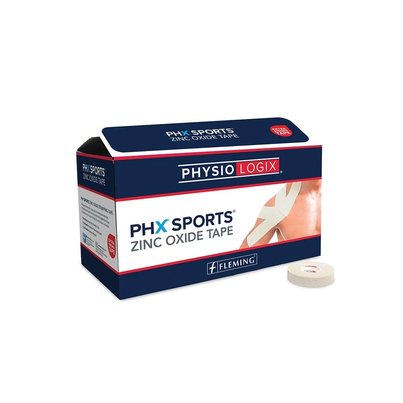 Physiologix Phx Zinc Oxide Tape, 3.8cm x 9m, White, Pack of 32