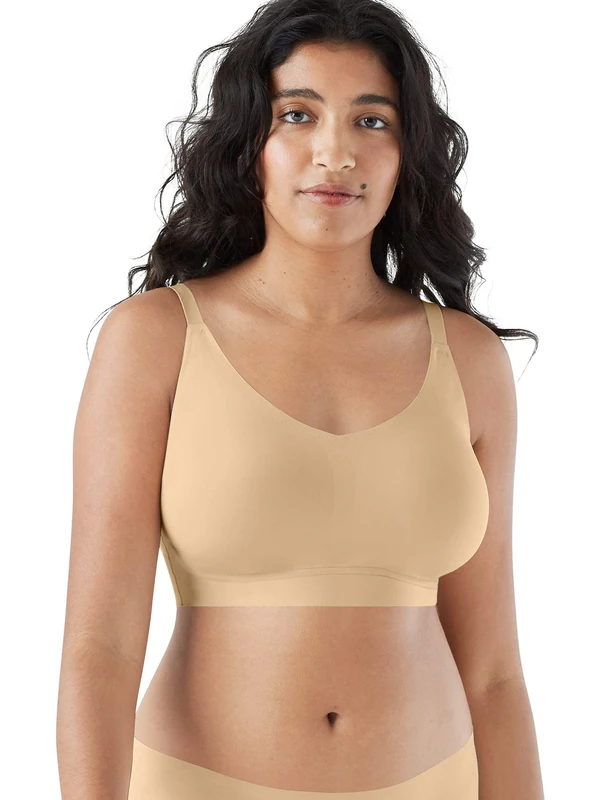 True & Co Women's True Body Lift Triangle Adjustable Strap Bra, Desert Mesh, S (32DDD/34DD) - Image 1