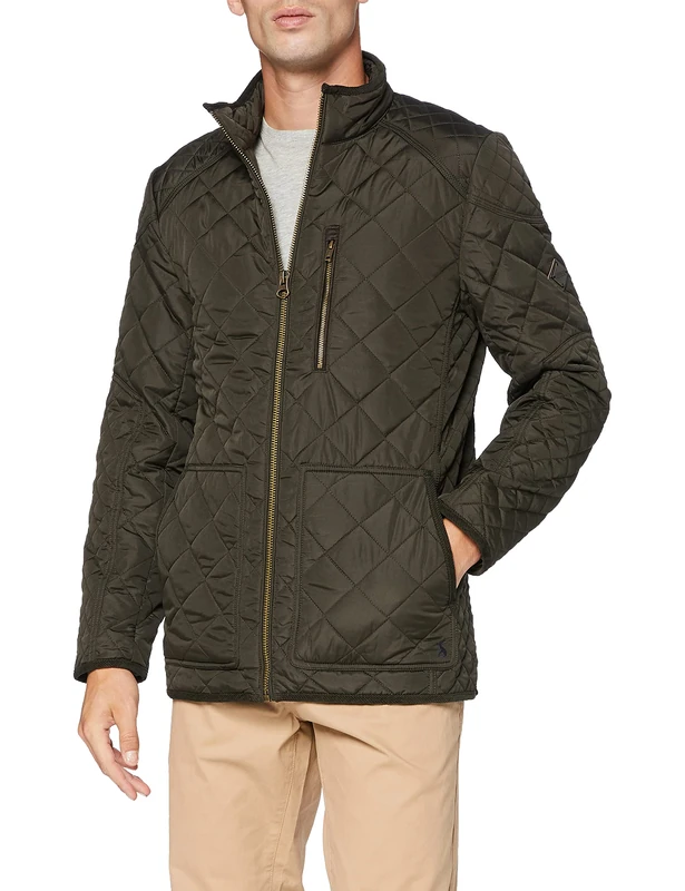 Joules Derwent Quilted Coat Green