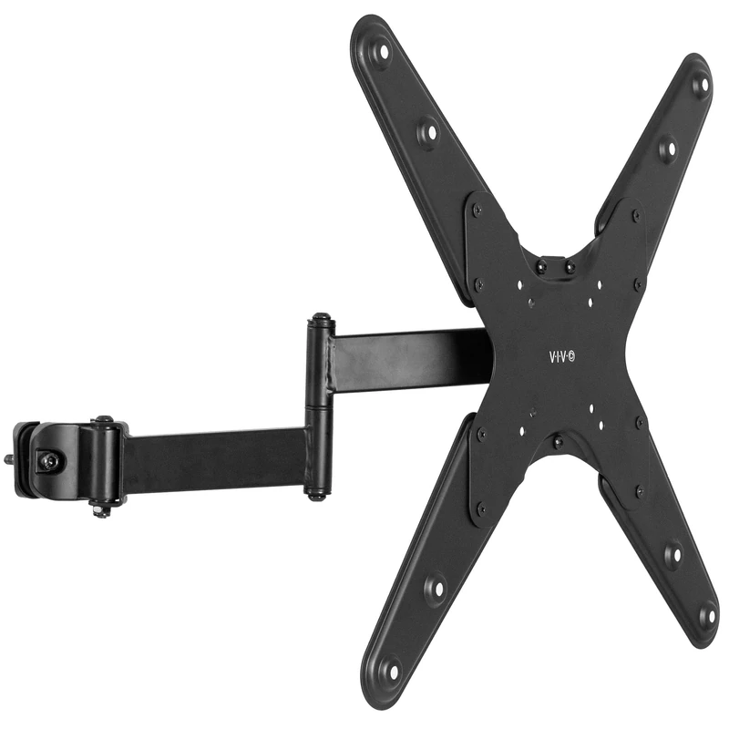 VIVO Universal Pole Mount 32 to 55 inch TV Arm Bracket with Removable 75x75mm to 400x400mm VESA Plate, Fits up to 5cm Tubing, MOUNT-POLE4A - Image 1