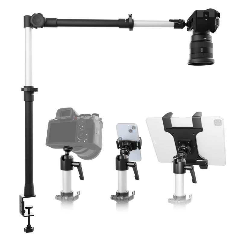 ARKON DSLRTABMG5 Clamp Stand for DSLR Camera, Tablet, or Phone