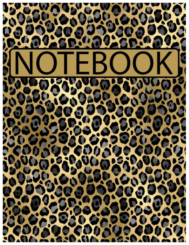 Notebook: Leopard cover/ lined pages
