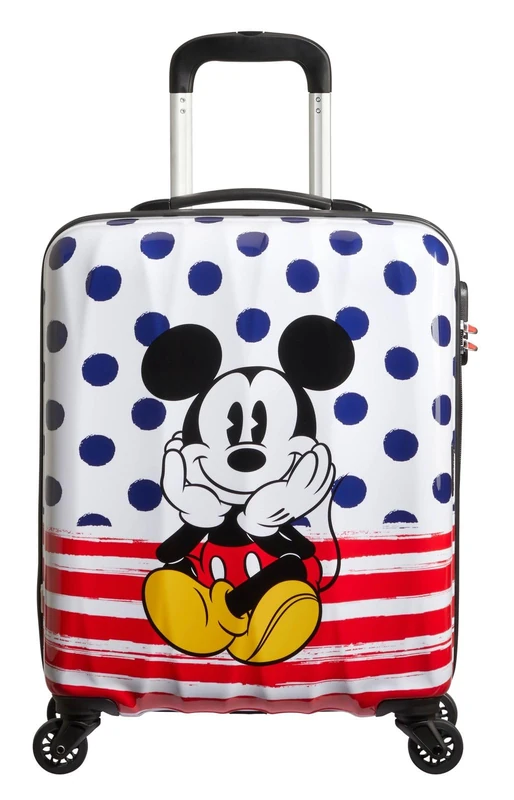 American Tourister Disney Legends - Spinner S, children's luggage, 55 cm, 36 L, multicolor (Mikcey Blue Dots)