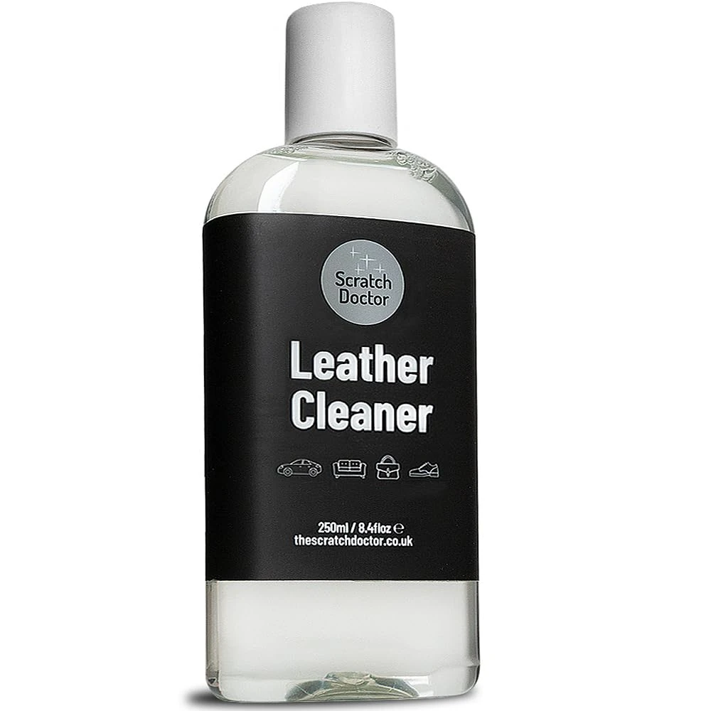 The Scratch Doctor Simply Leather Deep Cleaner Natural Cleaning Spray Rejuvenate Leather Furniture, Sofas, Car Seats Bags Jackets Applicator Included (250ml)