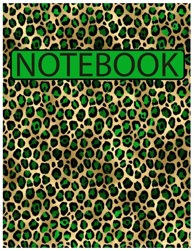 Notebook: Leopard cover/ lined pages