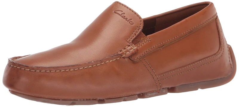 Clarks Men's Markman Plain Loafer, Tan Leather, 7 UK