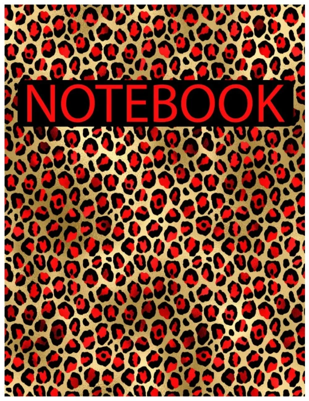 Notebook: Leopard cover/ lined pages