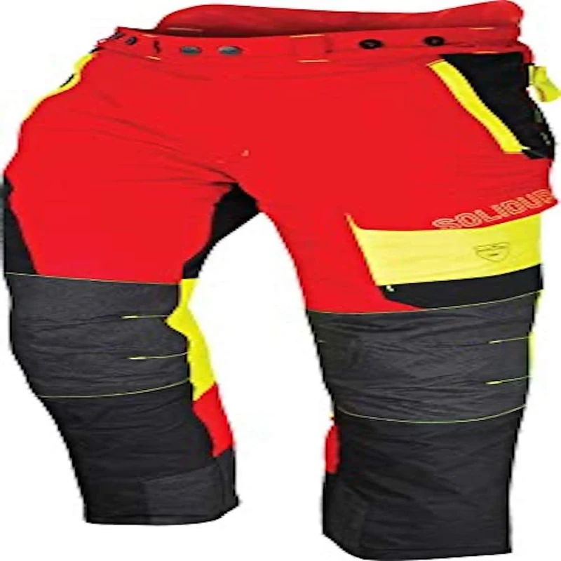 Solidur COPA3ARE - Comfy Type A Class 3 Chainsaw Trousers - Exceptional Comfort and Protection - Safe and Functional Design - Size 2XL - Red