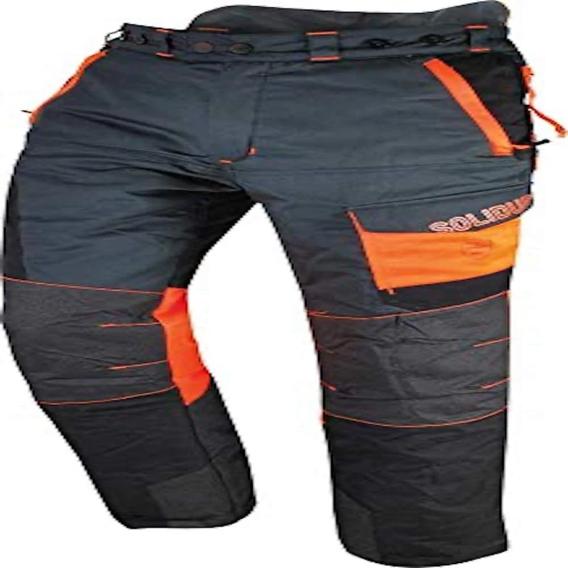 Solidur COPA7MRE - Comfy Type A Class 1 Chainsaw Trousers - Shorter Legs version - (-7Cm) - Exceptional Comfort and Protection - Size 4XL - Red