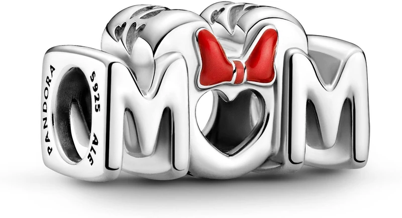 Pandora Disney Minnie Mum sterling silver charm with red enamel