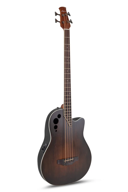 Applause Electro-Acoustic Bass Elite AEB4 Mid Cutaway 4-string - Roundback Lyrachord Body Mid-Depth - AP3TP Preamp - Spruce Top - Vintage Varnish Satin - AEB4-7S