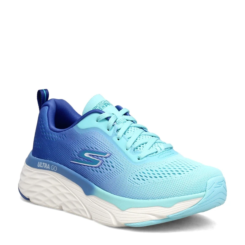 Skechers Max Cushioning Elite Mesh Lace-Up Blue/Light Blue 7.5 B (M)