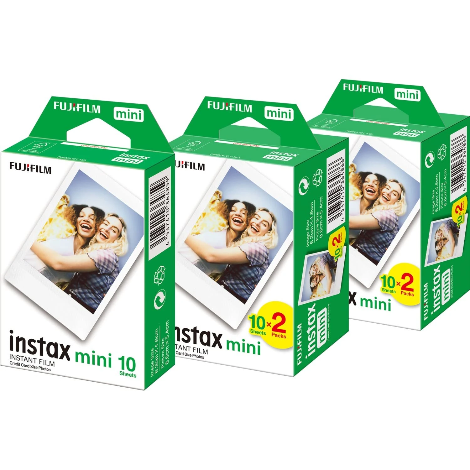 instax Fujifilm Mini 7-8-9-11-25-70-90 50 Film Pack