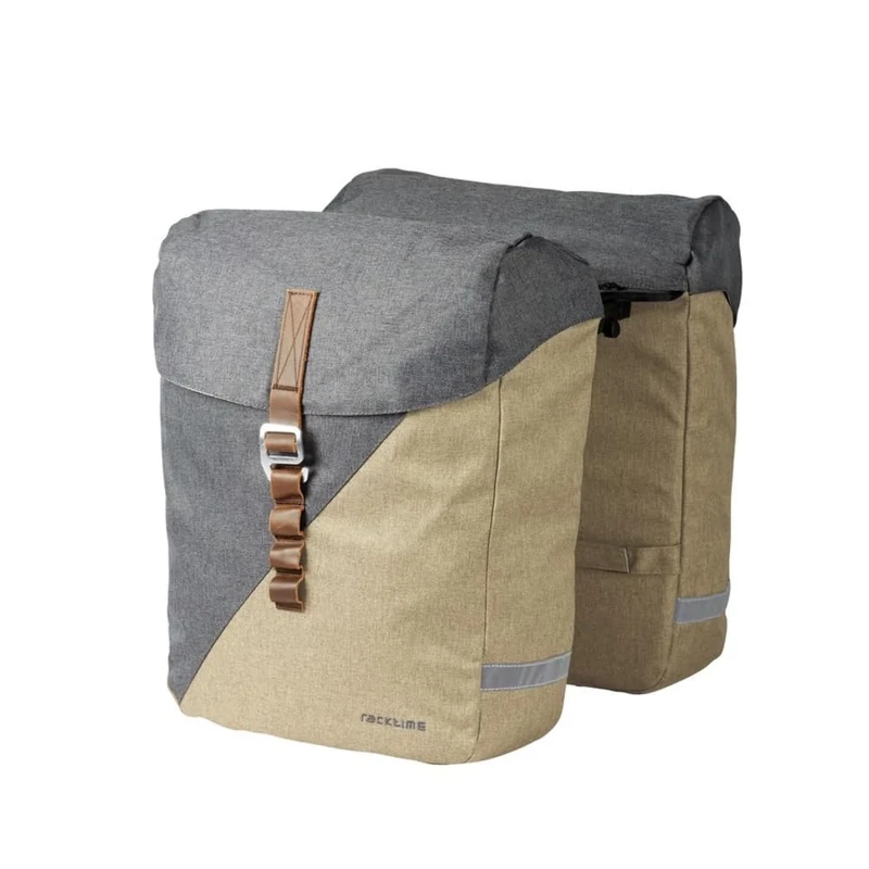 Tubus Carrier Systems GmbH Unisex - Adult Racktime System Heda 2.0 Pannier Rack Bags, Sand/Grey, One Size