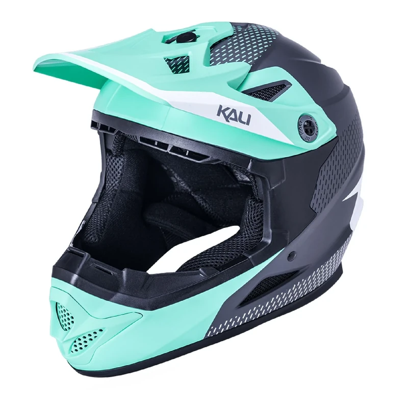 Kali Protectives Zoka Dash Youth Full face Mountain Bike Helmet for MTB, BMX, Downhill and Cycling - Mat Seafoam/Grey YL - Image 1