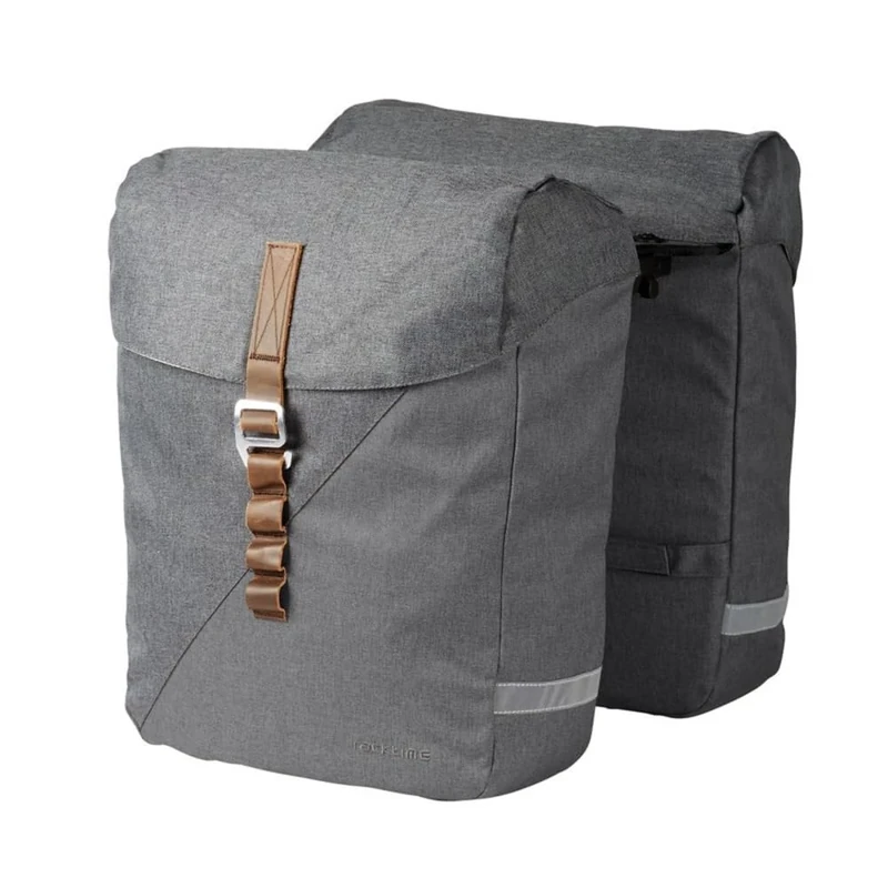 Tubus Carrier Systems GmbH Unisex - Adult Racktime System Heda 2.0 Pannier Rack Bags, Grey, One Size