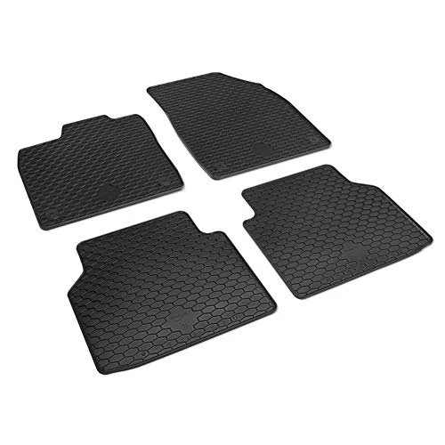 Volkswagen 11B061550041 rubber floor mats, 4 x all-weather mats, plus rubber mats, black