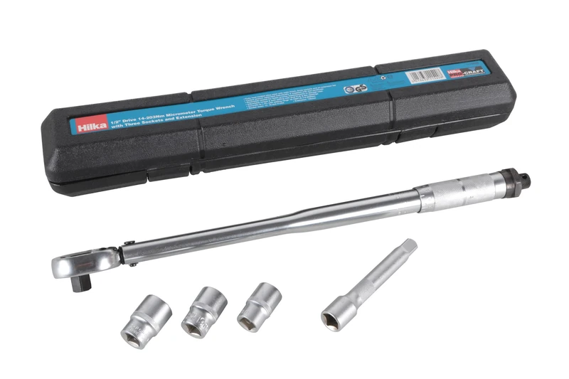 Hilka 11150500 1/2” Drive 14-203Nm Micrometer Torque Wrench