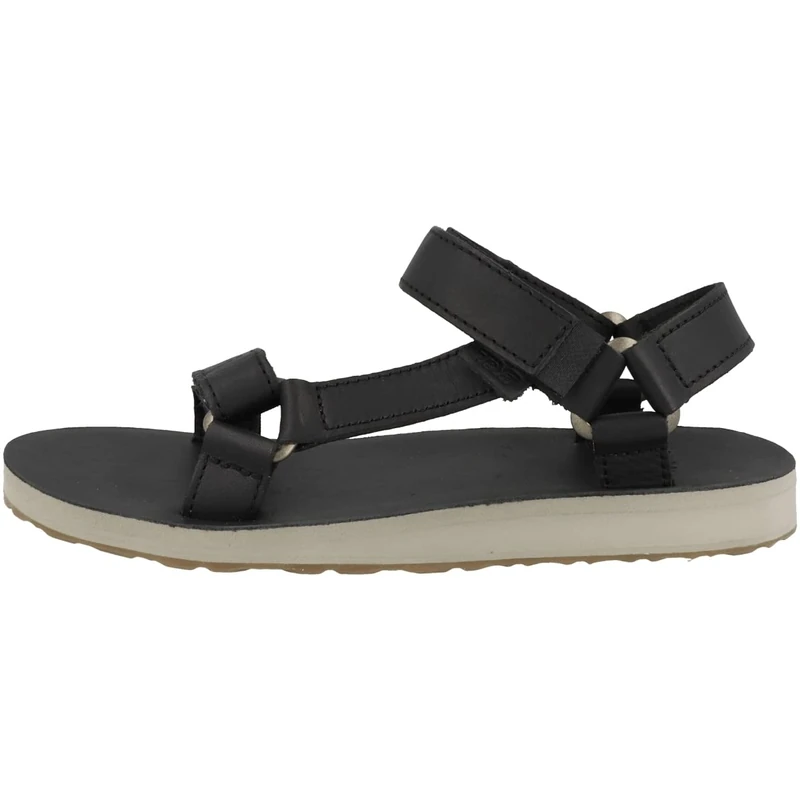 Teva W Original Universal Leather, Women's Sandals, Black/White, 3 UK