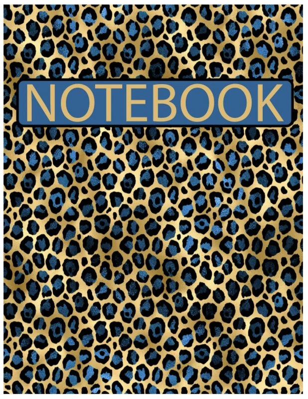 Notebook: Leopard cover/ lined pages