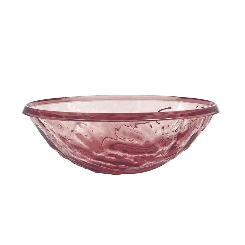 Kartell Transparent Pink Bowl 45 x 45 x 15 cm