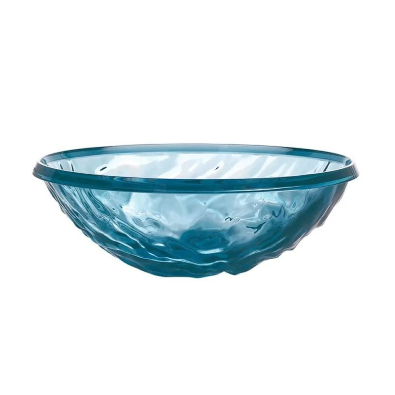 Kartell Light Blue Transparent Bowl 45 x 45 x 15 cm