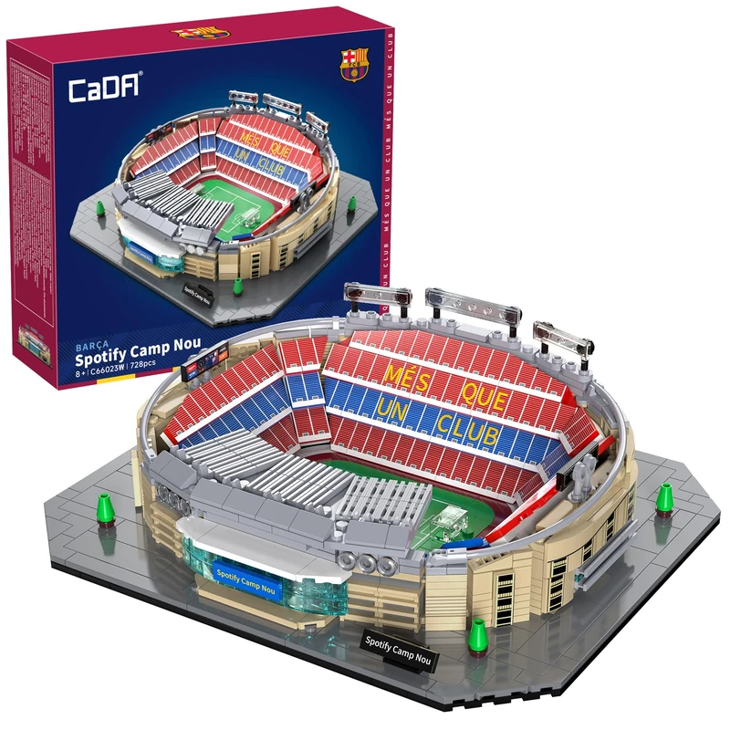CaDA FC Barcelona Camp Nou Stadium - 728 Pieces - Self-Build Brick Building Block Model C66023W