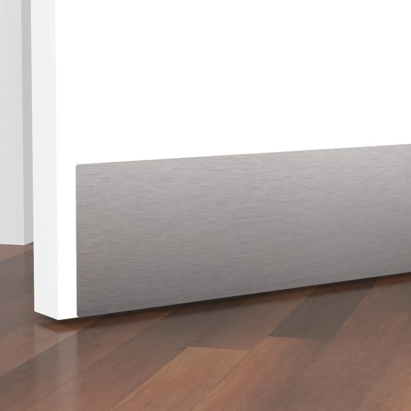Kick Plate Brushed Stainless Steel Door Protection (Stainless Steel Countersunk Screw Fitting, 600 x 100mm)