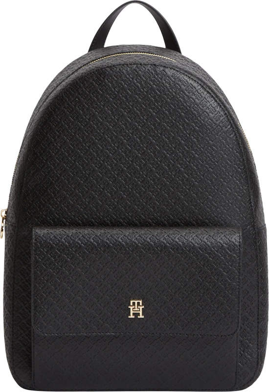 Tommy Hilfiger Women Th Icon Backpack Mono AW0AW19284 Backpack, BLACK (Black), One Size